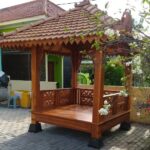 Jual Gazebo Kayu Jati 2 x 2 Meter Minimalis