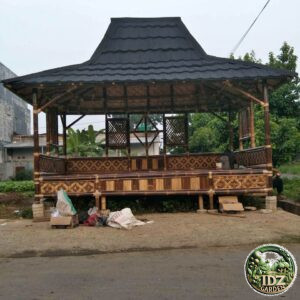 Jual Saung Bambu 3x3 Harga Murah Siap Pasang