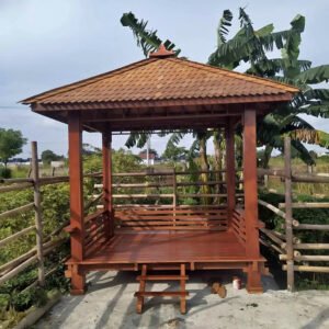 Jual Gazebo Kayu Jati 2×3 Murah Berkualitas
