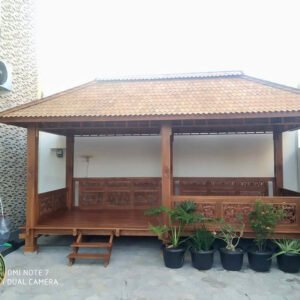 Jual Gazebo Jati Ukuran 6×3