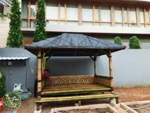 Foto hasil kerja Hasil Pemasangan Saung Bambu Jakarta Selatan