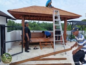 Foto hasil kerja Gazebo 3.5 x 2.5 di jakarta Selatan