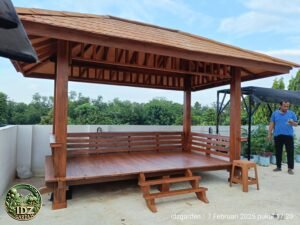 Foto hasil kerja Gazebo 3.5 x 2.5 di jakarta Selatan