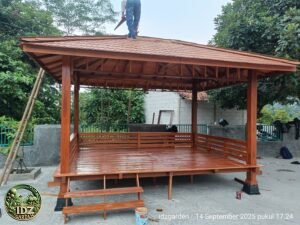 Foto hasil kerja Pemasangan Gazebo 4x3