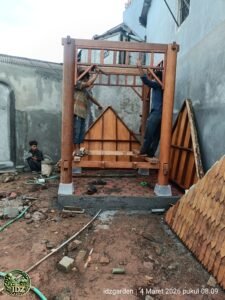 Foto hasil kerja Pemasangan Gazebo di Cilandak