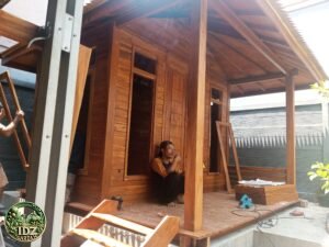 Foto hasil kerja Pemasangan Mushola Kayu Jati di Jambu dua Bogor