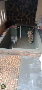 Foto hasil kerja Proyek Pembuatan Kolam Ikan Rempoa
