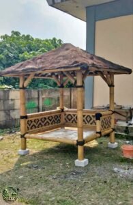Jual Saung Bambu 2x2 Atap Rumbia Atau Ijuk