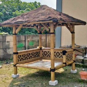 Jual Saung Bambu 2×2 Atap Rumbia Atau Ijuk