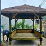 Jual Saung Bambu 2×2 Atap Rumbia Atau Ijuk - foto 2