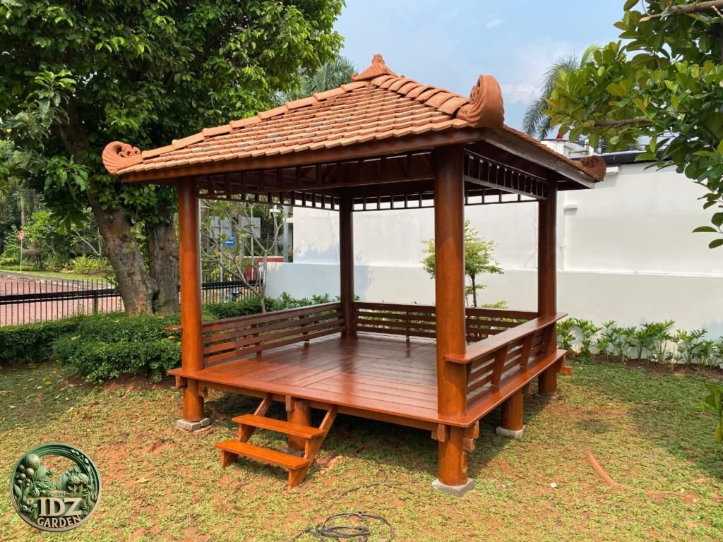 Gazebo Kayu Kelapa 3x3