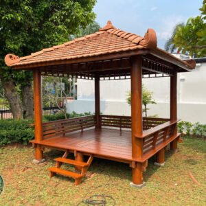 Jual Gazebo Kayu Kelapa 3×3 Harga Murah